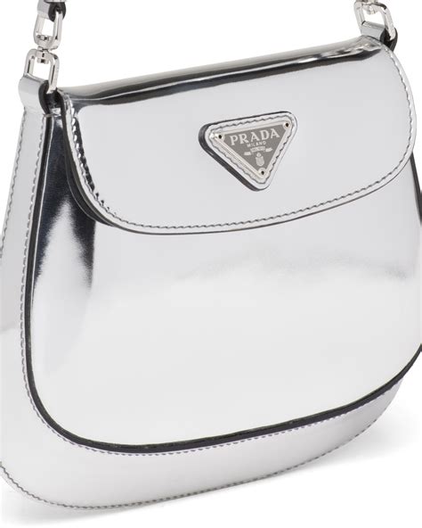 prada cleo silver mini|More.